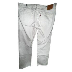 Levis White 501 Original Fit Mens Jeans Straight Leg Cotton Denim Size 33x32 Y2k